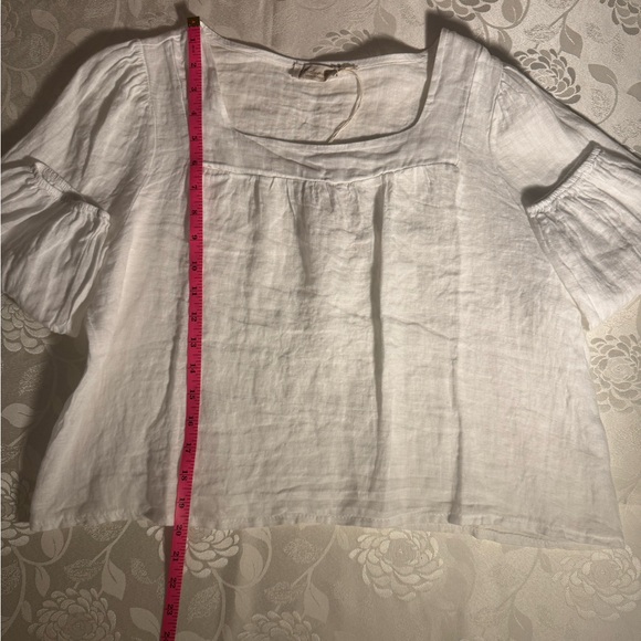 Linen White Top Size S - Picture 2 of 3